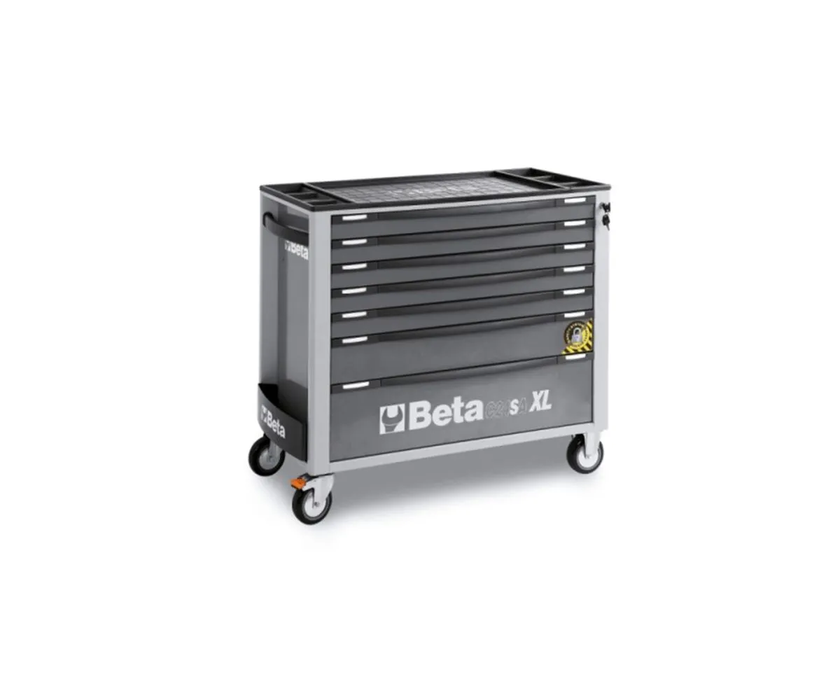 Cassettiera Mobile Beta Grigio 7 Cassetti,sistema Antiribaltamento,modello Lungo-C24SAXL/7-G-249125