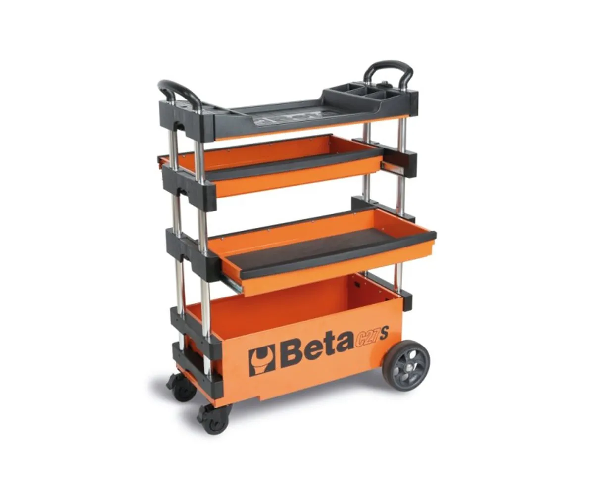 Carrello Beta Portautensili Arancione Richiudibile Per Interventi Esterni-C27S-O-249212