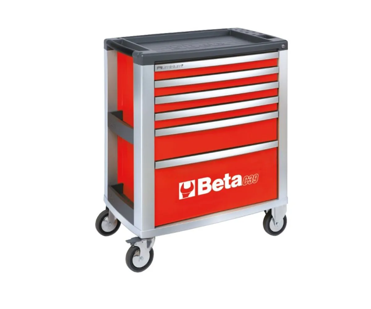 Cassettiera Portautensili Beta Rosso Con 6 Cassetti-C39-6/R-249117
