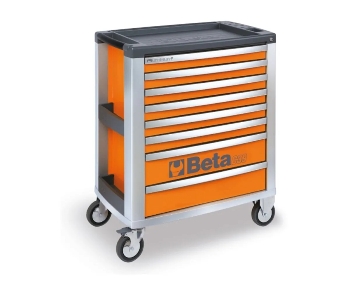 Cassettiera Portautensili Beta Arancione Con 8 Cassetti-C39-8/O-249121