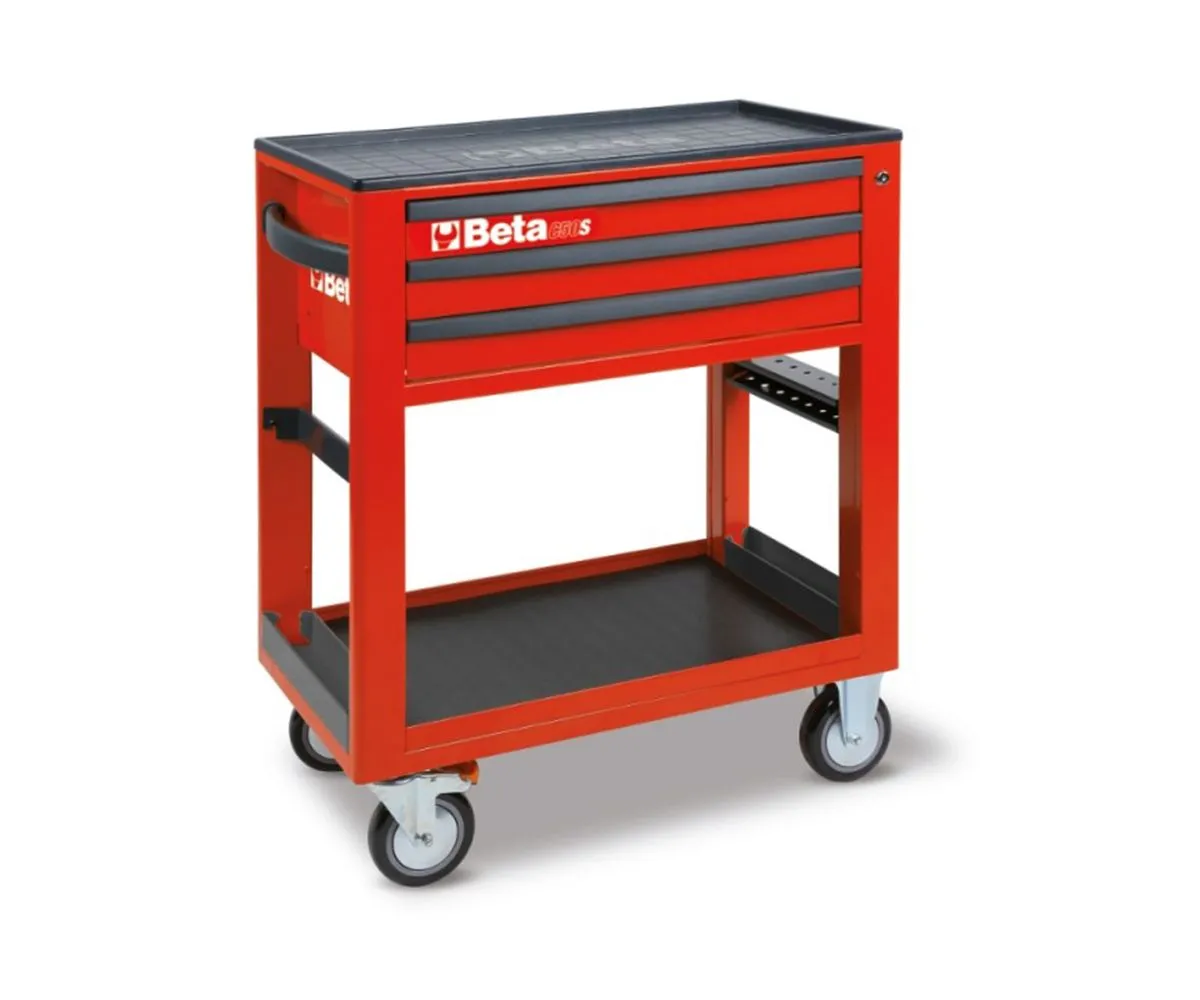 Carrello Di Servizio Beta Rosso Con 3 Cassetti-C50S-R-249113