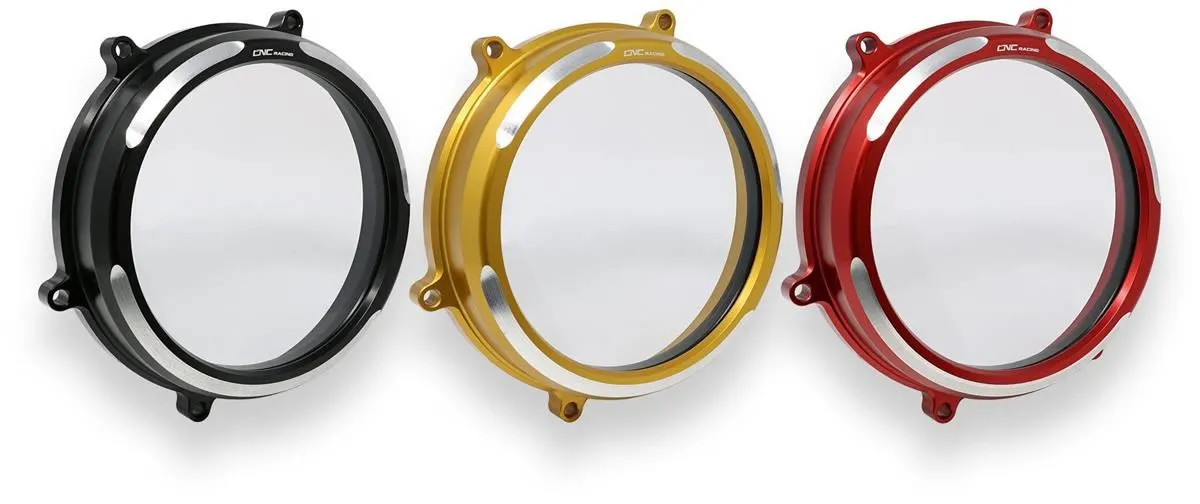 Coperchio carter frizione trasparente CNC Racing per Ducati 1199 Panigale Superleggera 2014 Bicolor