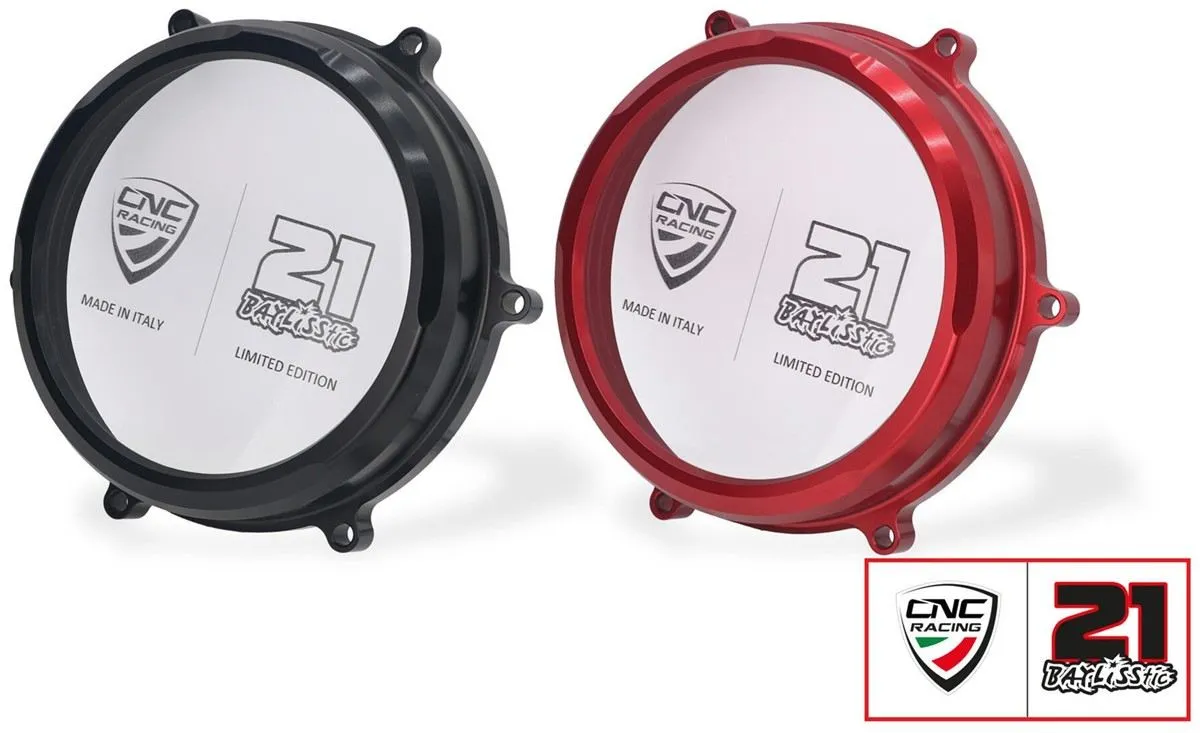 Coperchio carter frizione trasparente CNC Racing per Ducati 1299 Panigale S 15-17