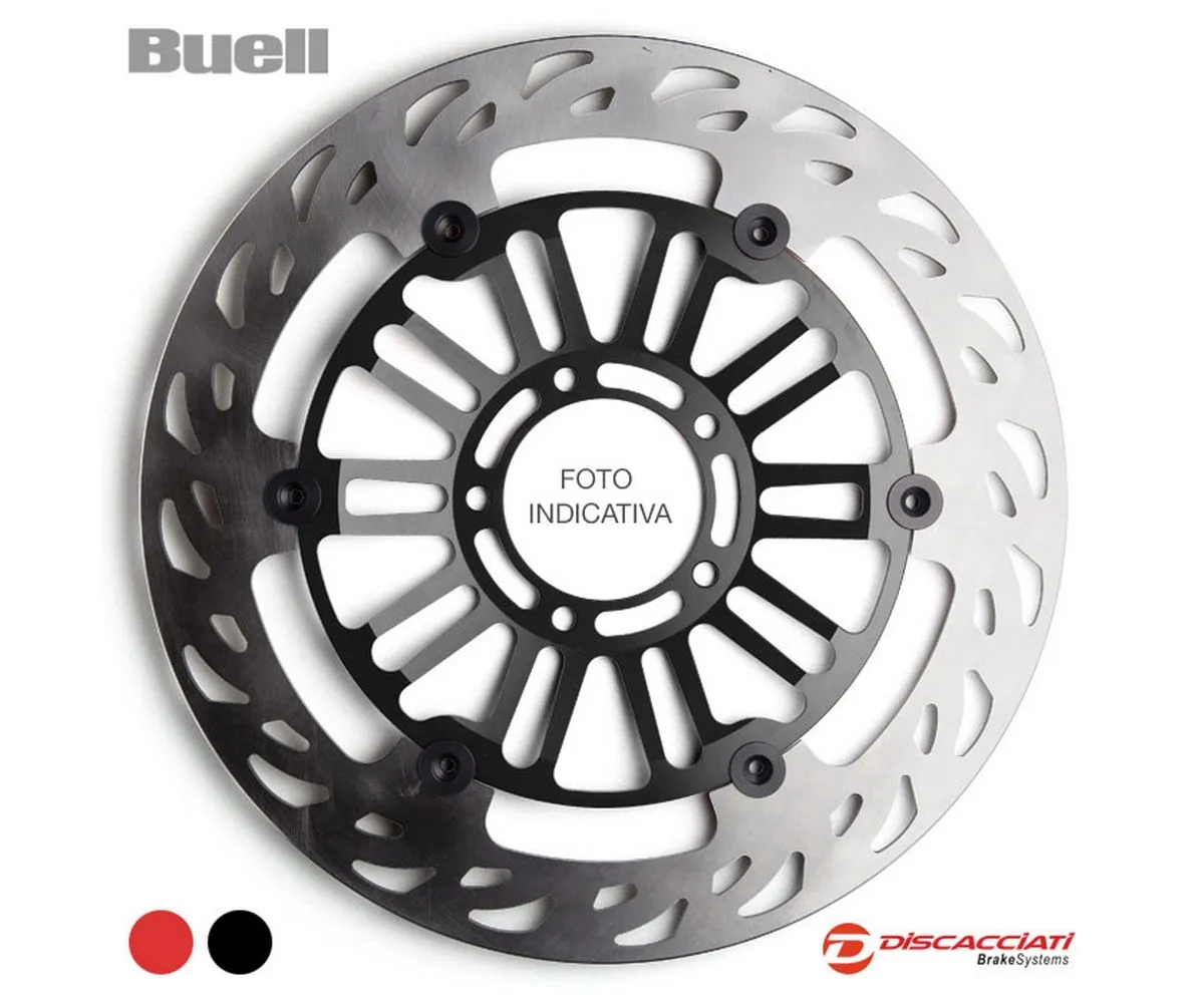 Disco Flottante Anteriore Light Discacciati Per Buell X1 Lightning Fdr800 1998 > 2002 Nero-FDR800-246559