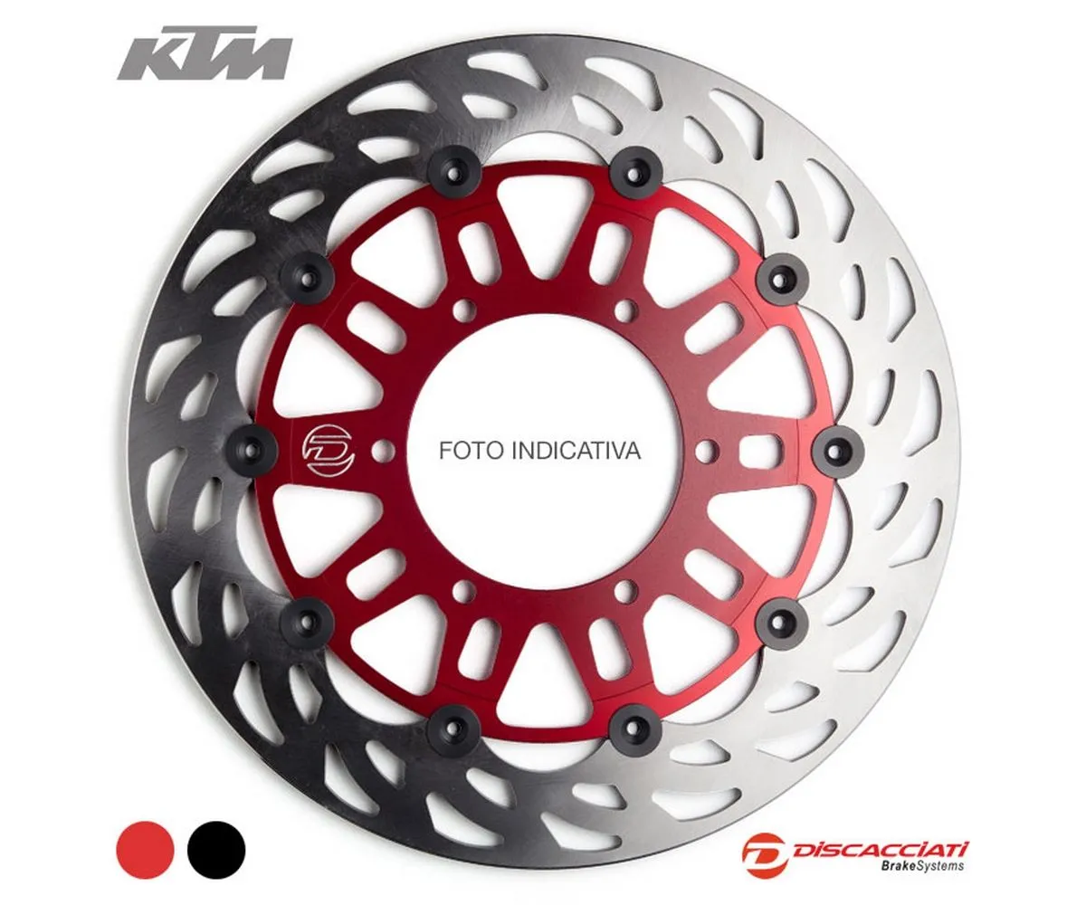 Disco Flottante Anteriore Light Discacciati Per Ktm Duke 890 R Fdr1004 2020 Rosso-FDR1004-246971