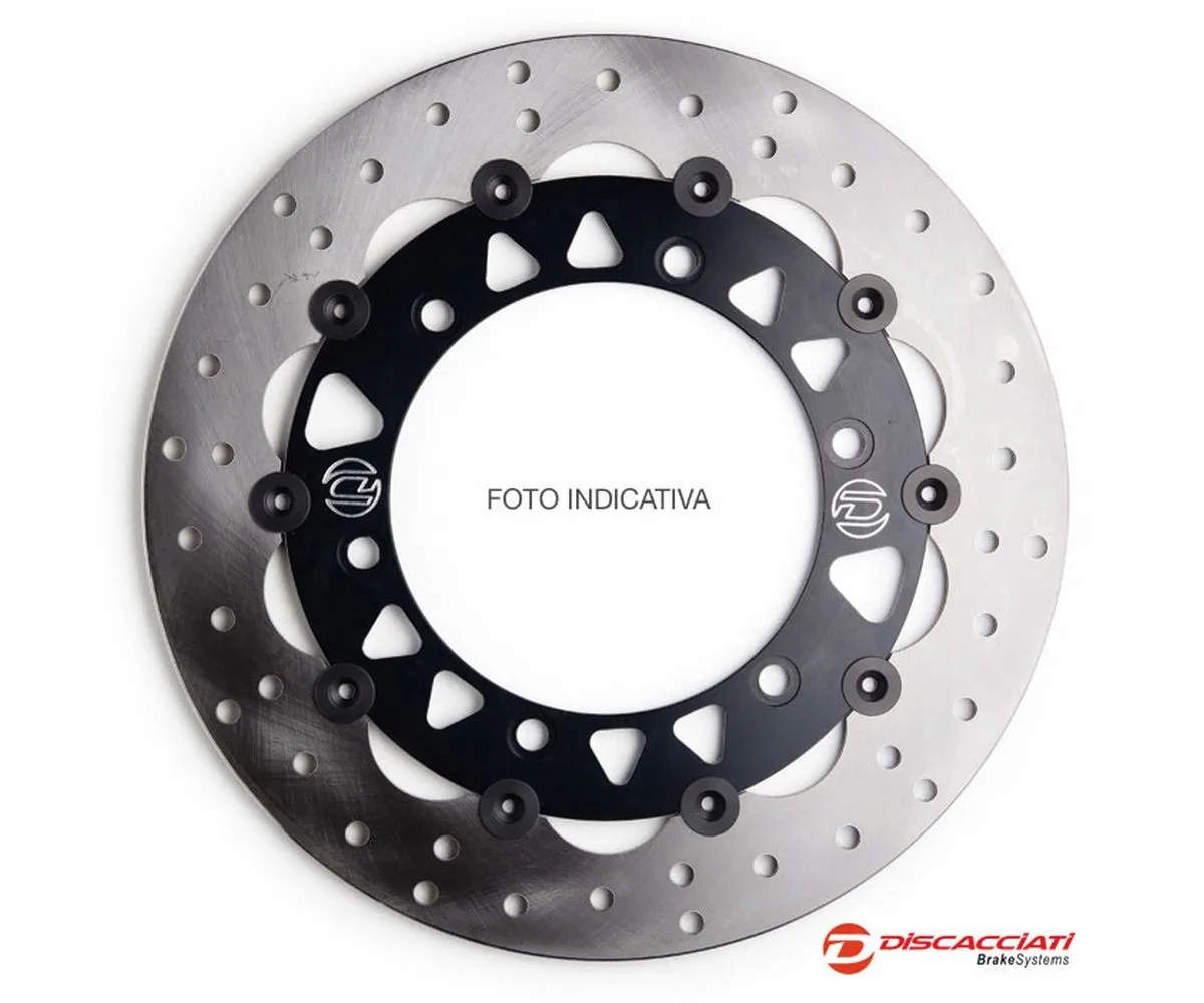 Disco Flottante Anteriore Light Discacciati Per Ducati Scrambler Fdr162 2015 > 2022 Nero-FDR162N-246714