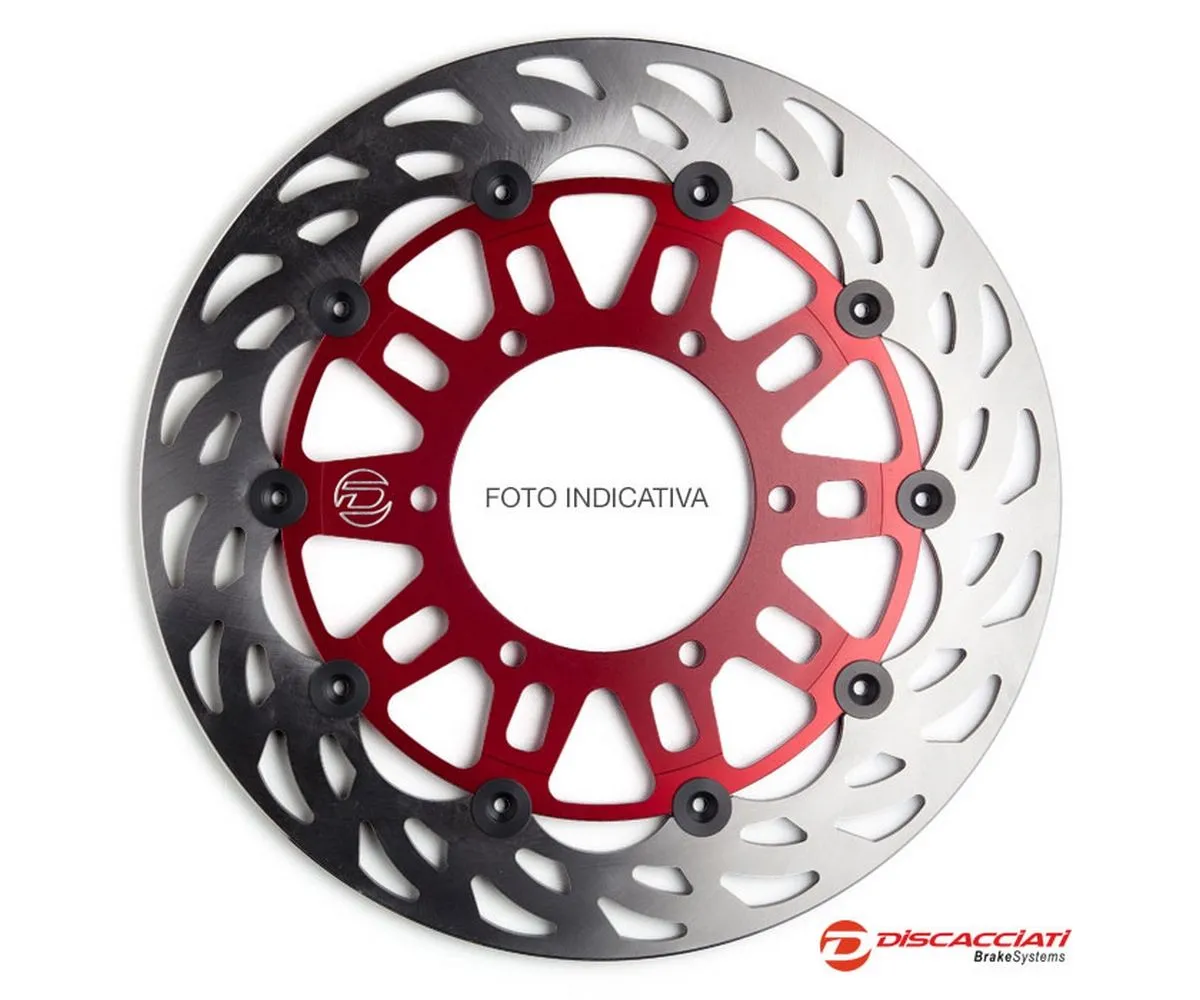 Disco Flottante Anteriore Light Discacciati Per Aprilia Futura 1000 Fdr151 2001 > 2004 Rosso-FDR151-246485