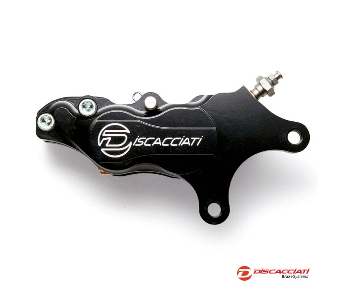 Pinza 4 Pistoni Discacciati Harley Davidson < 1999 Per Disco ø330 Mm Sinistra Anodizzato Nero-FDHD0025N-246417