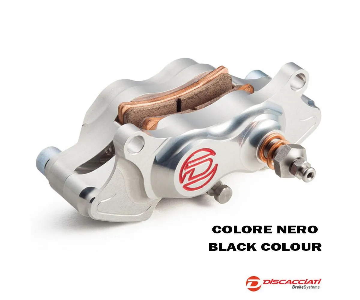 Pinza Posteriore 4 Pistoni Discacciati Pastiglie Incluse Anodizzato Nero-FDR0033N-246410