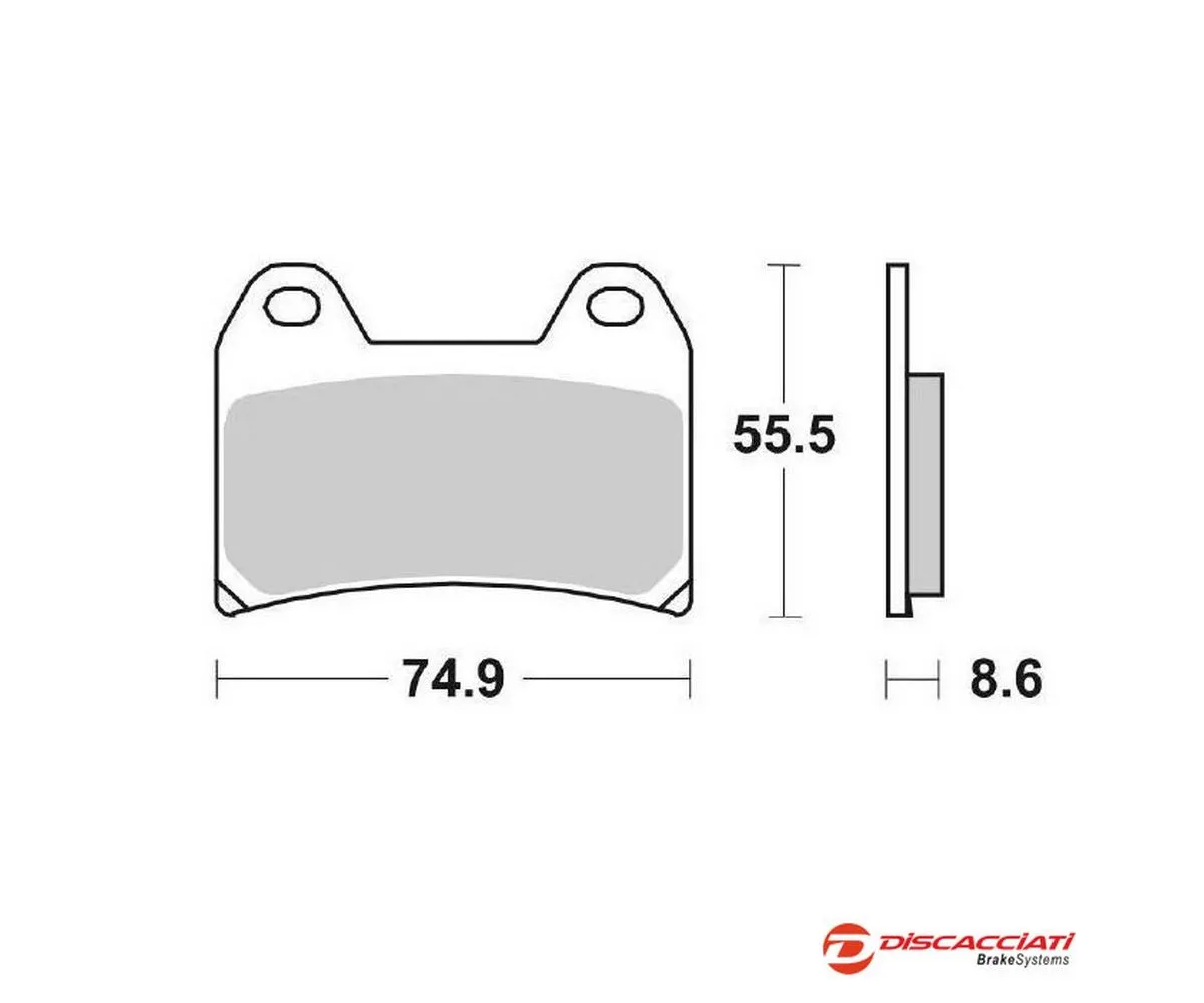 Kit Pastiglie Sbs Per Pinza Radiale 2 Pastiglie Discacciati Sbs706hs-SBS706HS-246445