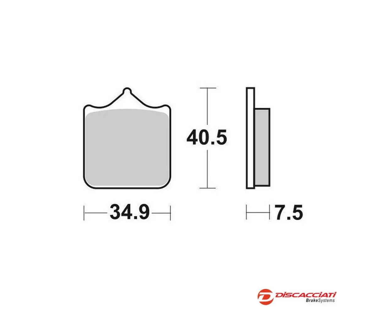 Kit Pastiglie Sbs Per Pinza Radiale 4 Pastiglie Discacciati Sbs762hs-SBS762HS-246446