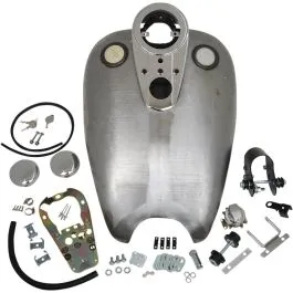 DRAG SPECIALTIES 11605-BX46 RUBBER MOUNT QUICKBOB GAS TANK EXTENDED 2' 3.9 GALLON W/ DASH