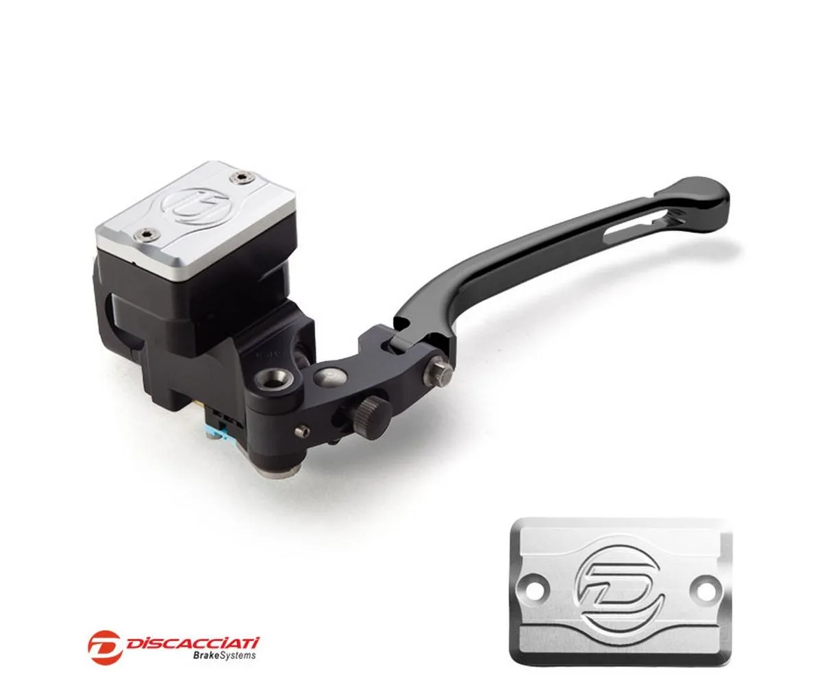 Pompa Radiale Frizione D.16 Discacciati Leva Nero Con Serbatoio Rettangolare Tappo Serbatoio Silver-FDR0010NKNS-246275