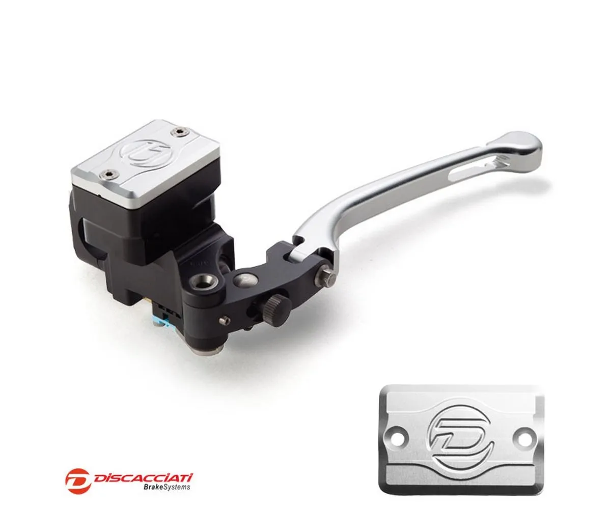 Pompa Radiale Frizione D.16 Discacciati Leva Silver Con Serbatoio Rettangolare Tappo Serbatoio Silver-FDR0010NKSS-246270