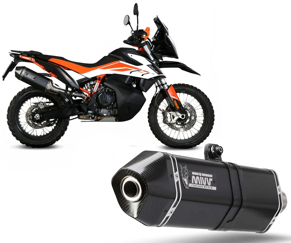 Terminale Di Scarico Mivv Speed Edge Black Per Ktm 890 Adventure/r 2020 > 2024-KT.021.LRB-299580