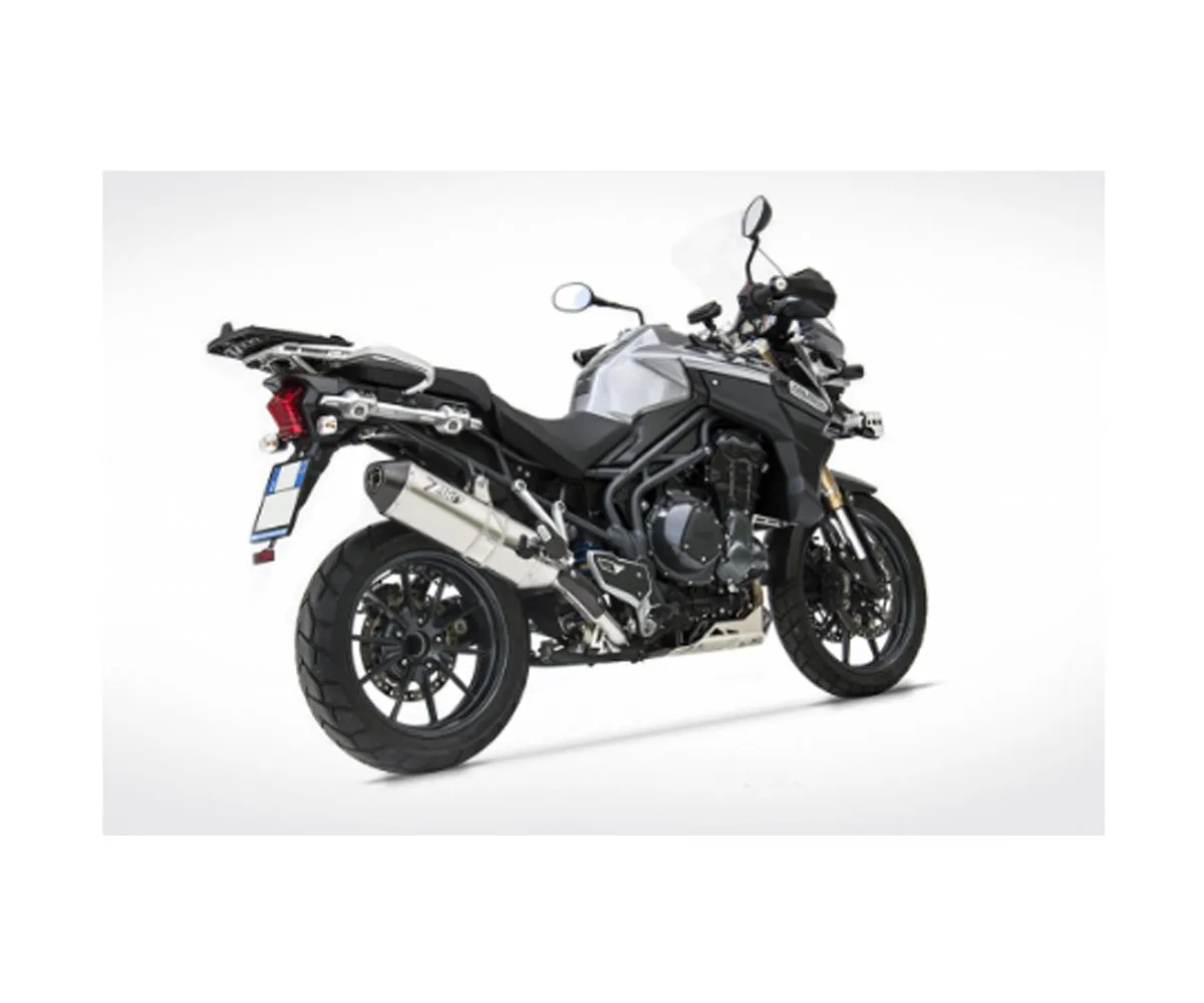Impianto Di Scarico Basso Zard Ztph507ssr Inox R Triumph Tiger 1200 2012 > 2021-ZTPH507SSR-247715