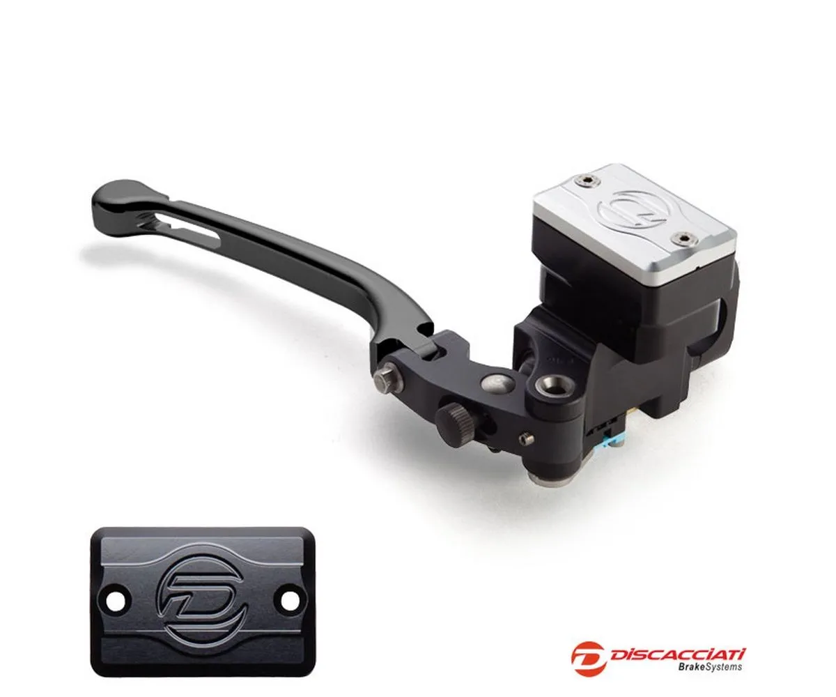 Pompa Radiale Freno Discacciati D.14 Con Serbatoio Rettangolare Leva Nero Tappo Serbatoio Nero-FDR0070NKNN-246206